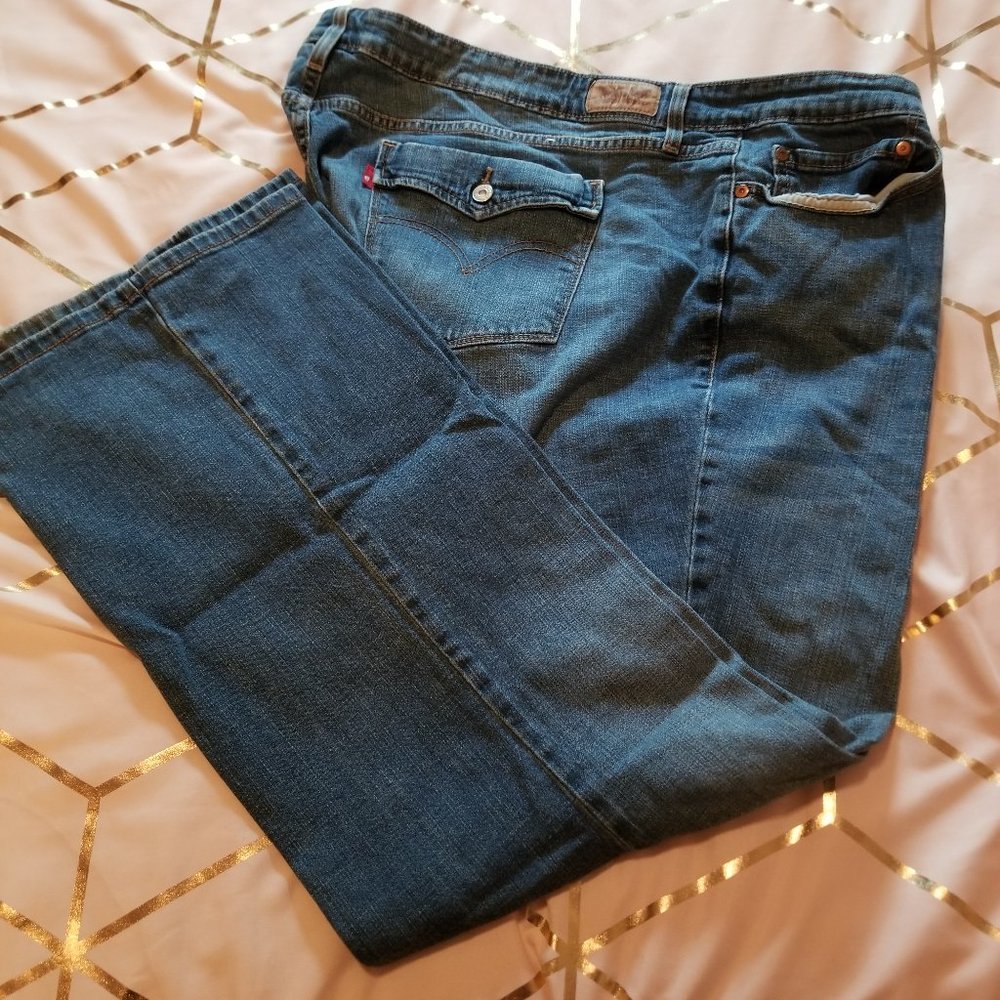 Levi Boot Cut zip front jeans